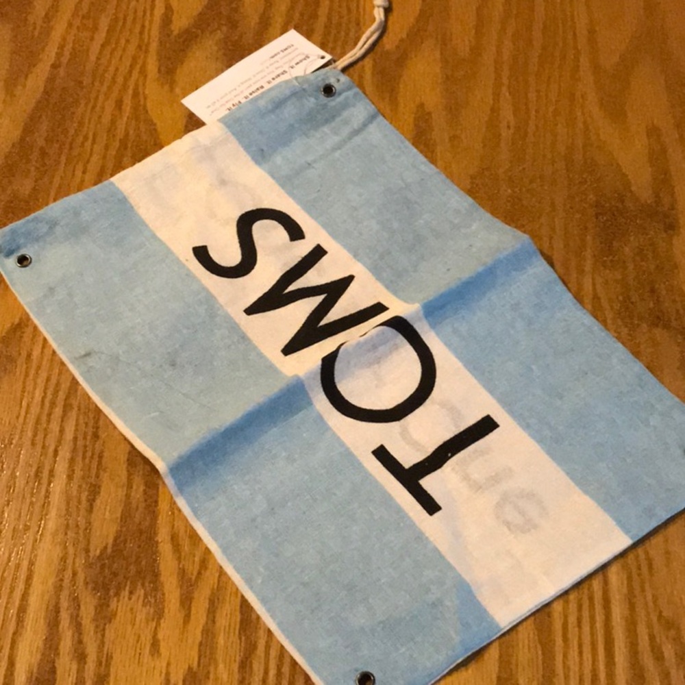 NWT TOMS dust bag